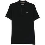 Polo con logo in nero Barbour - uomo 