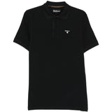 Polo con logo in nero Barbour - uomo 