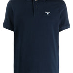 Polo con logo in blu - BARBOUR uomo 