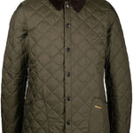 Giacca-camicia trapuntata in verde - BARBOUR uomo 