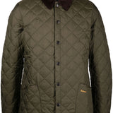 Giacca-camicia trapuntata in verde - BARBOUR uomo 
