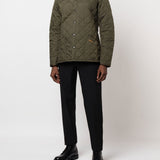 Giacca-camicia trapuntata in verde - BARBOUR uomo 
