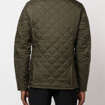 Giacca-camicia trapuntata in verde - BARBOUR uomo 