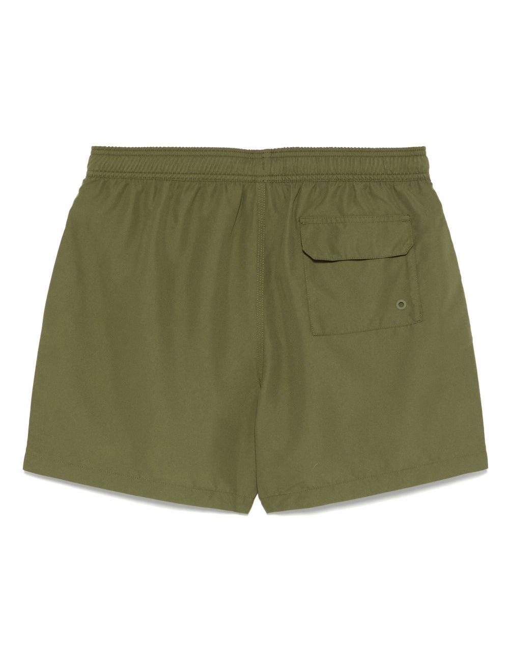Costume da bagno con logo ricamato in verde Barbour - uomo 