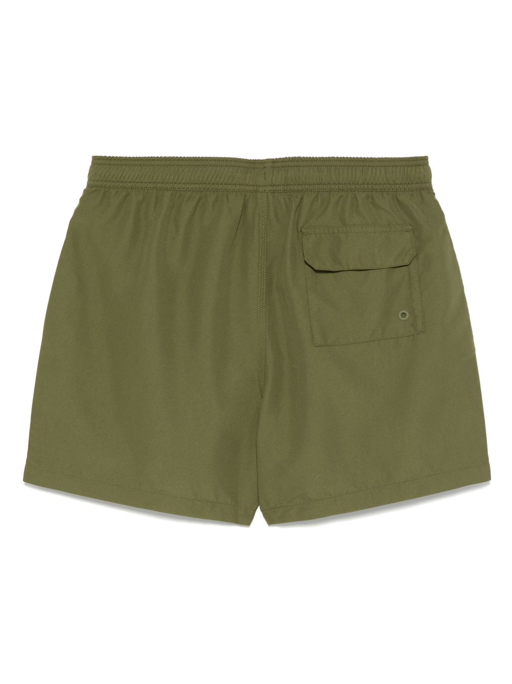 Costume da bagno con logo ricamato in verde Barbour - uomo 