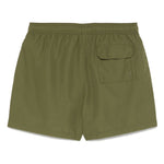 Costume da bagno con logo ricamato in verde Barbour - uomo 