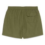 Costume da bagno con logo ricamato in verde Barbour - uomo 