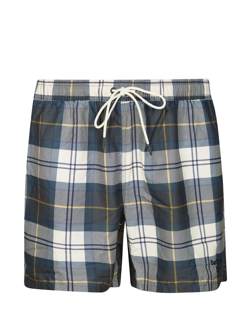 Pantaloncini da bagno scozzesi in blu Barbour - uomo 