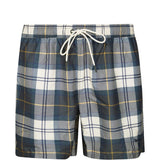 Pantaloncini da bagno scozzesi in blu Barbour - uomo 