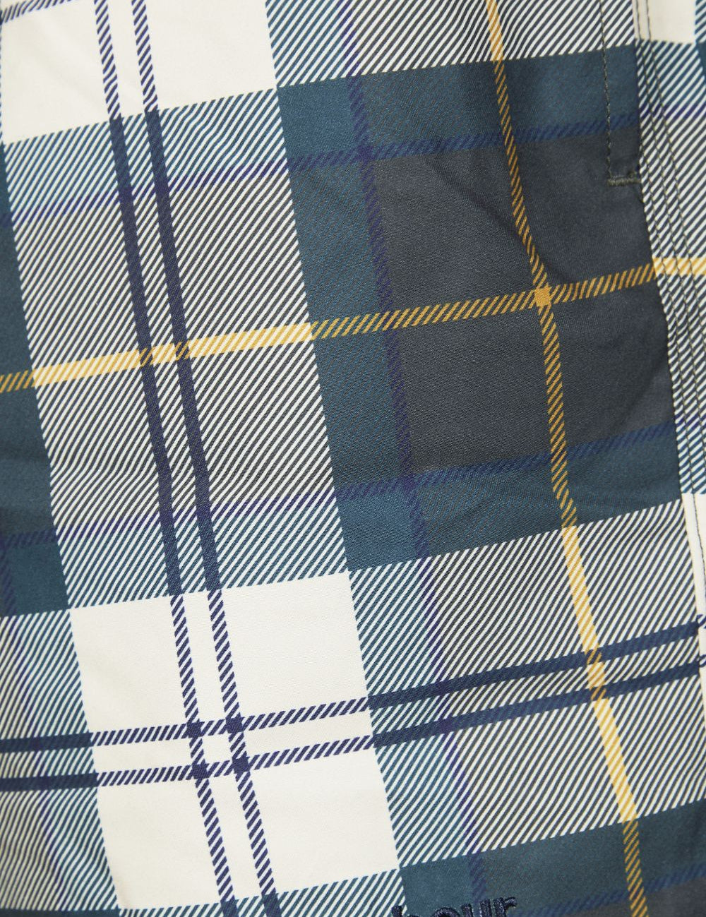 Pantaloncini da bagno scozzesi in blu Barbour - uomo 