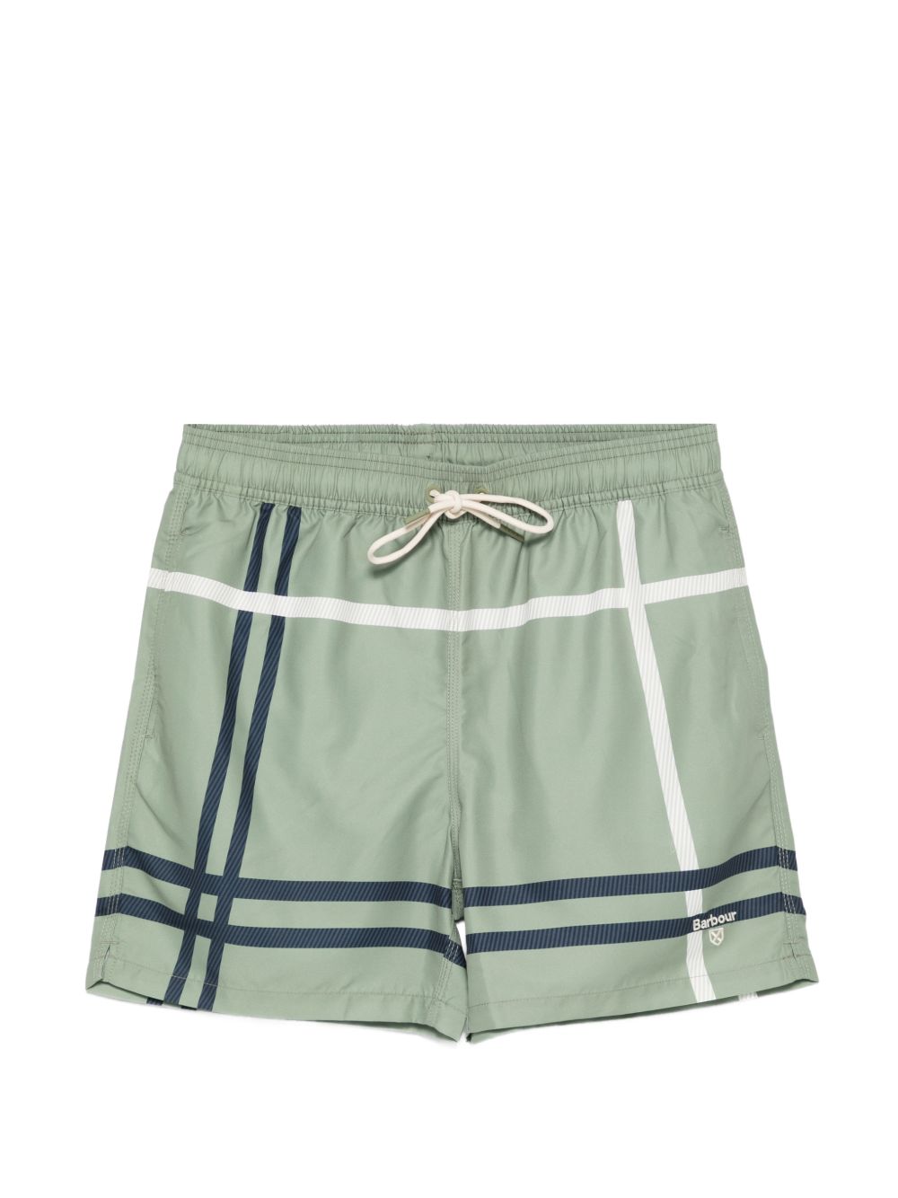 Costume da bagno con coulisse in verde Barbour - uomo 