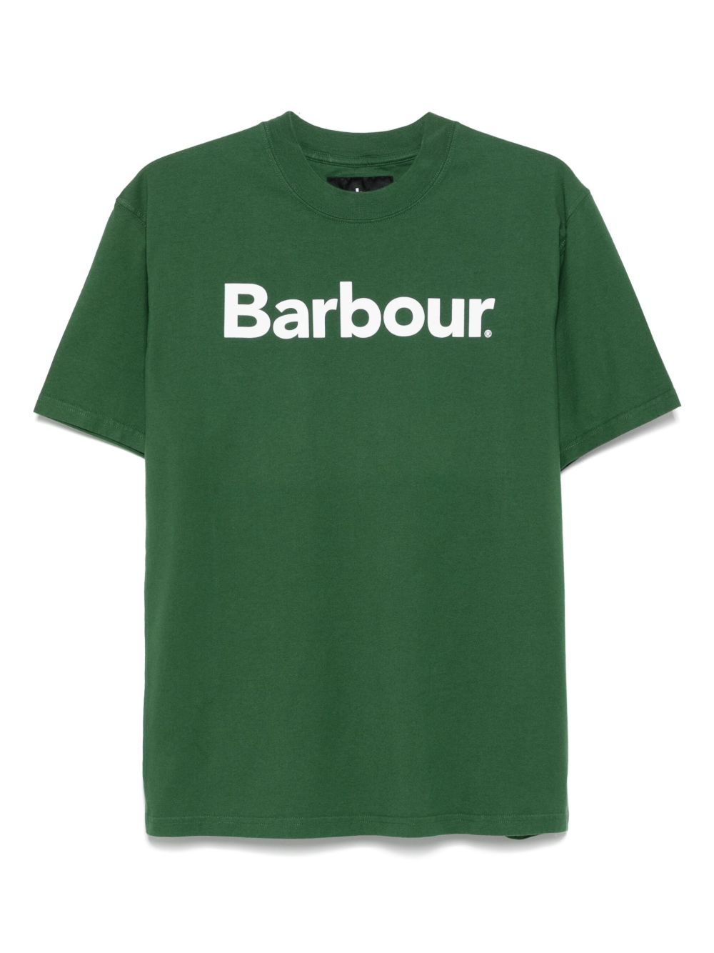 T-shirt con logo in verde Barbour - uomo 