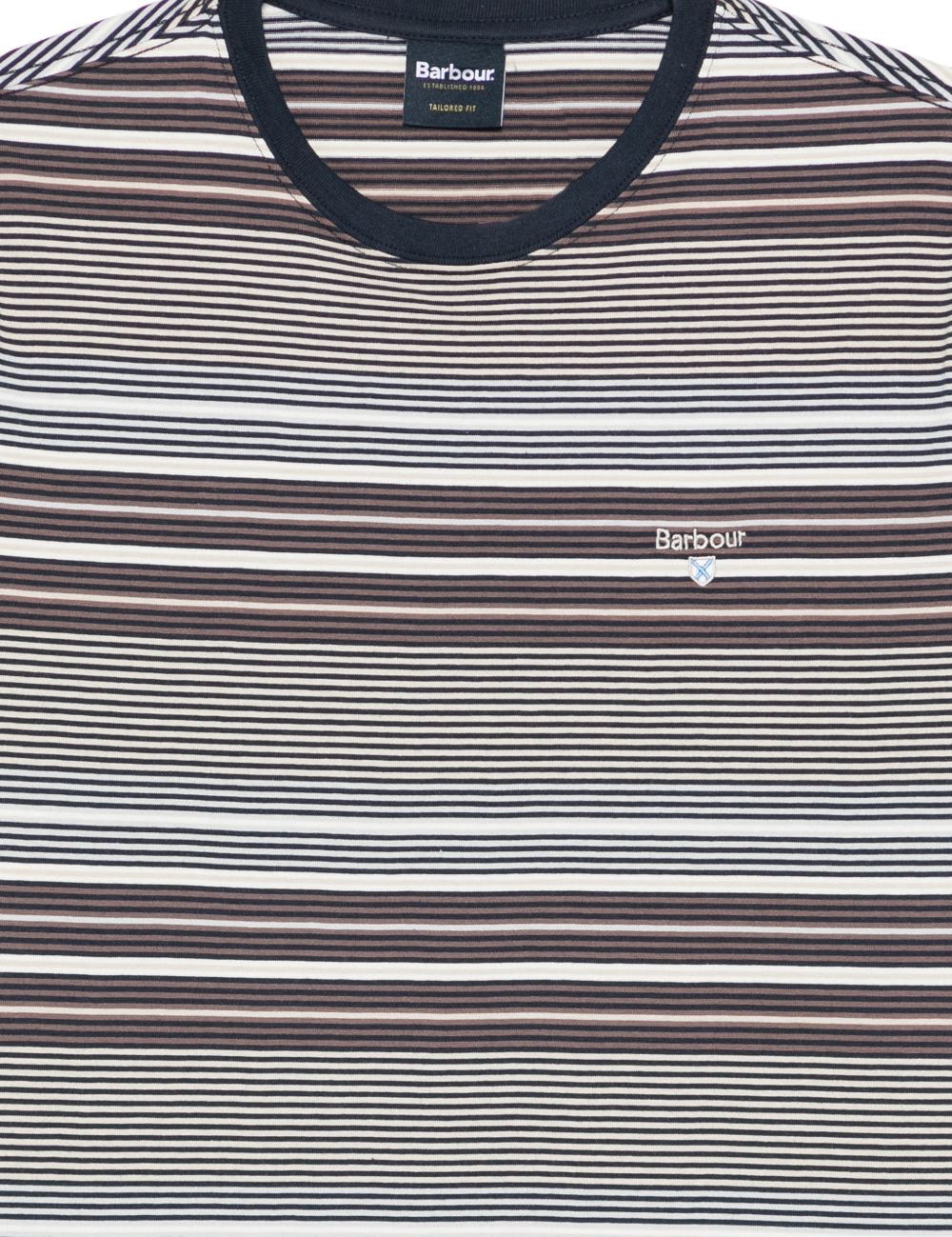 T-shirt a righe multicolore Barbour - uomo 