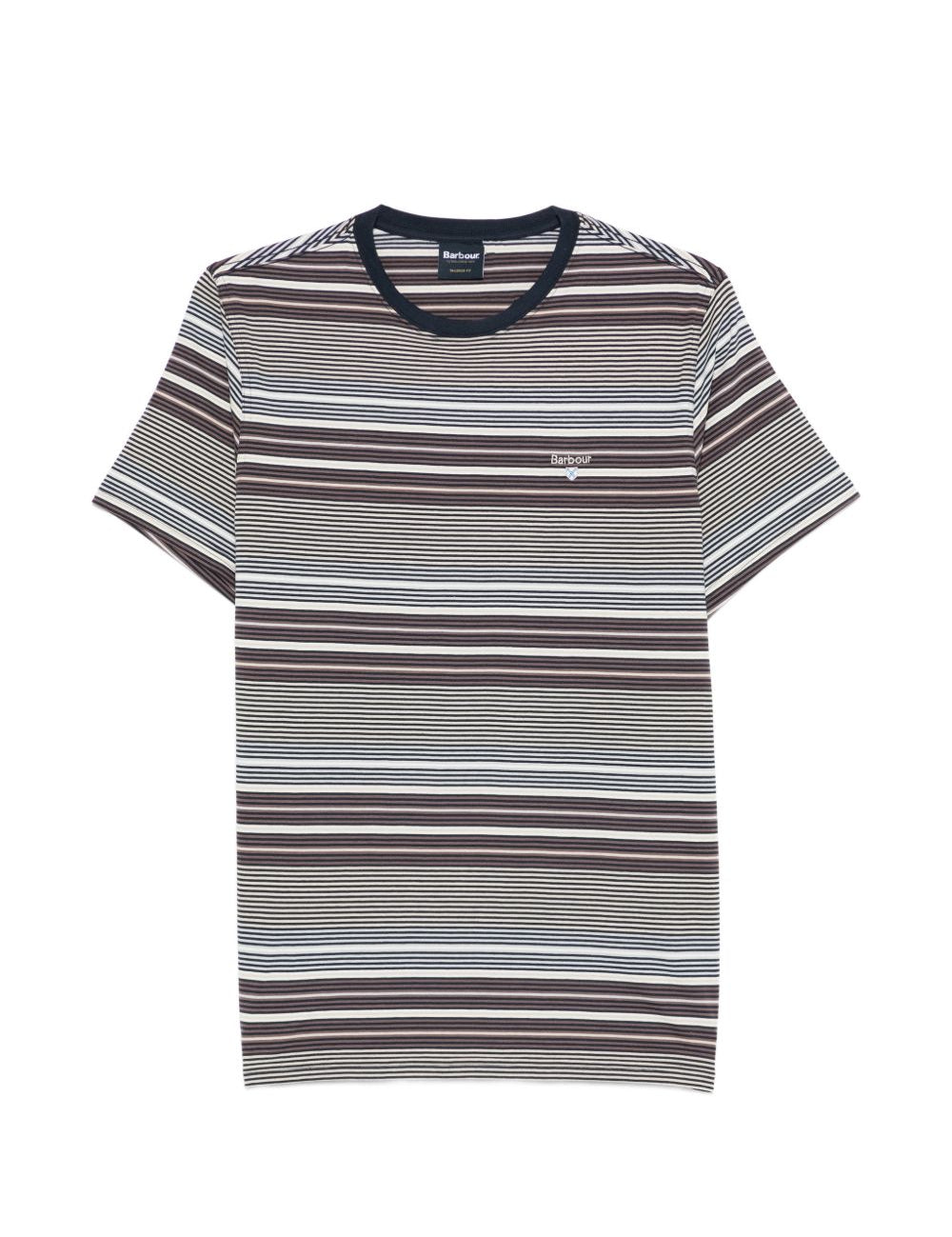 T-shirt a righe multicolore Barbour - uomo 