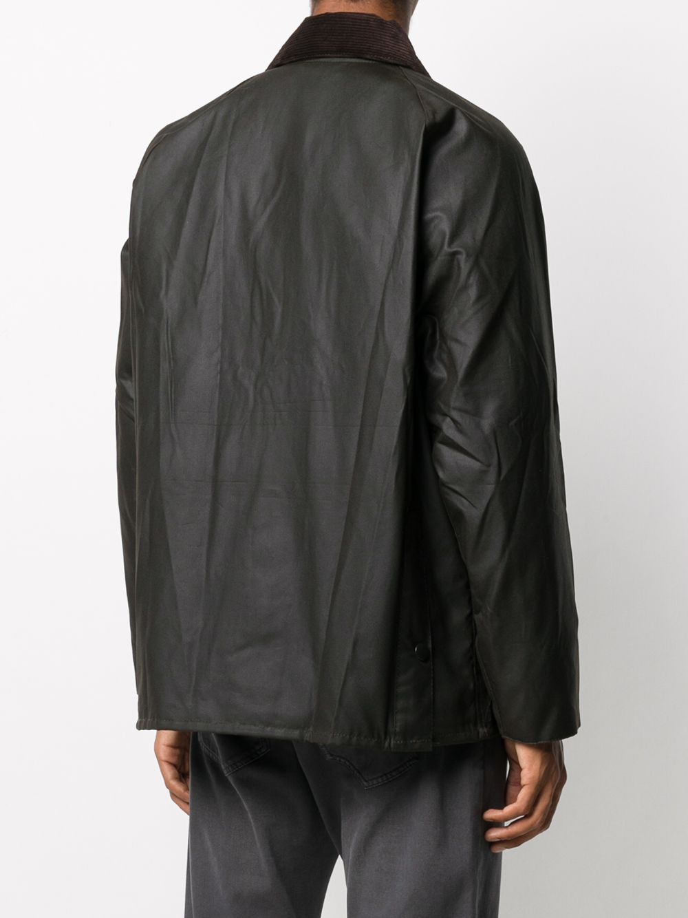 Giacca con chiusura a pressione Bedale in olive Barbour - uomo 