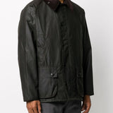 Giacca con chiusura a pressione Bedale in olive Barbour - uomo 