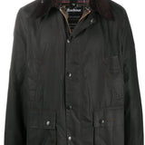 Giacca con chiusura a pressione Bedale in olive Barbour - uomo 
