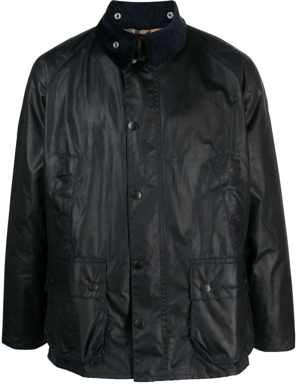 Giacca Bedale con collo a contrasto in nero Barbour - uomo 