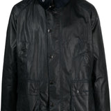 Giacca Bedale con collo a contrasto in nero Barbour - uomo 