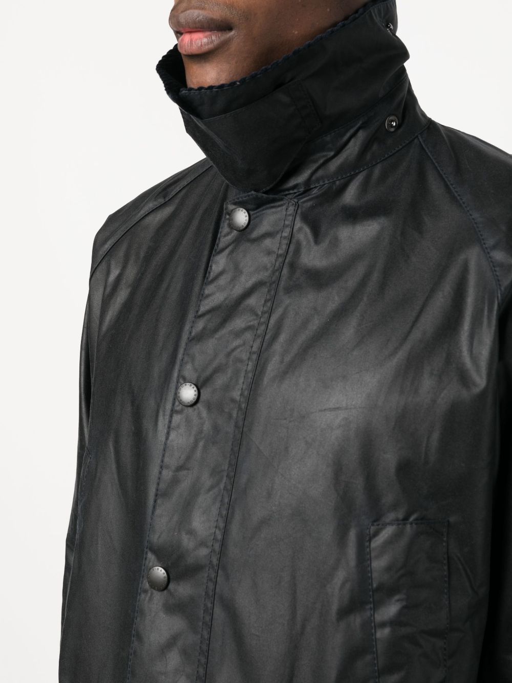 Giacca Bedale con collo a contrasto in nero Barbour - uomo 