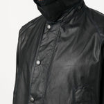Giacca Bedale con collo a contrasto in nero Barbour - uomo 
