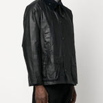 Giacca Bedale con collo a contrasto in nero Barbour - uomo 