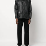 Giacca Bedale con collo a contrasto in nero Barbour - uomo 
