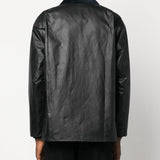 Giacca Bedale con collo a contrasto in nero Barbour - uomo 