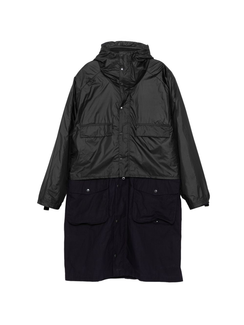 Cappotto Endurance con cappuccio in nero Barbour x kaptain sunshine - uomo 