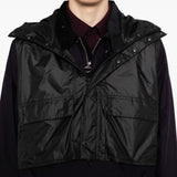 Giacca smock con cappuccio in nero Barbour x kaptain sunshine - uomo 