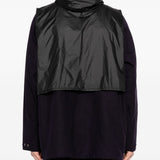 Giacca smock con cappuccio in nero Barbour x kaptain sunshine - uomo 