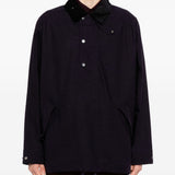 Giacca smock con cappuccio in nero Barbour x kaptain sunshine - uomo 