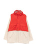 Barbour x Kaptain Sunshine men's smock jacket with hood in white and red