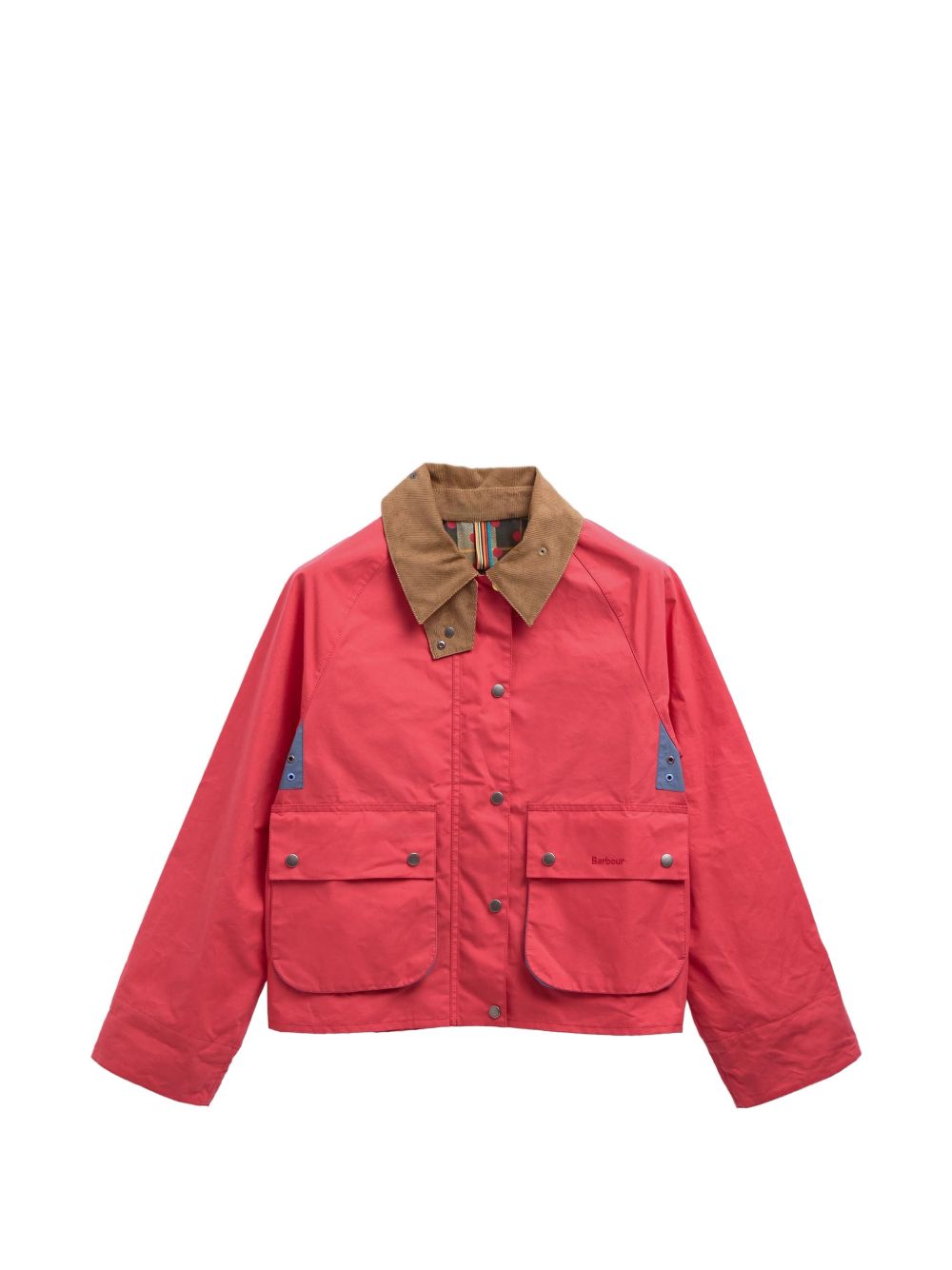 Giacca con bottoni in rosso Barbour x Paul Smith - donna 