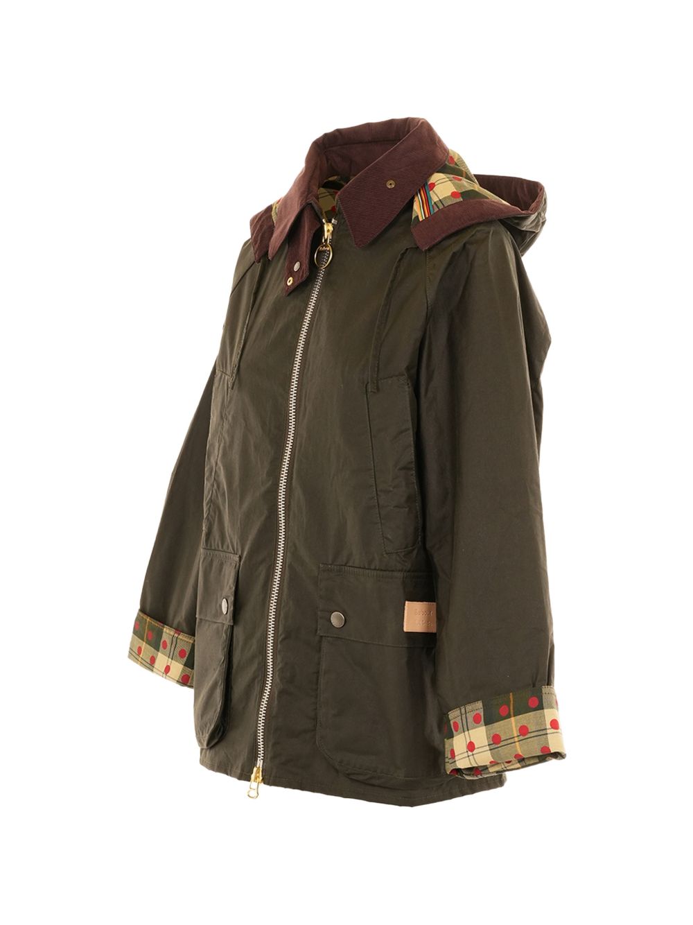 Giacca con cappuccio in verde Barbour x Paul Smith - donna 