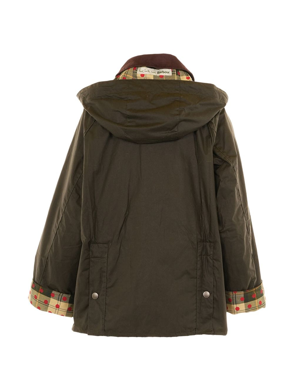 Giacca con cappuccio in verde Barbour x Paul Smith - donna 
