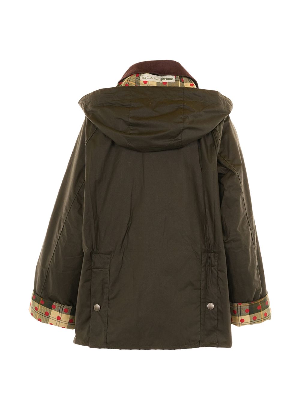 Giacca con cappuccio in verde Barbour x Paul Smith - donna 