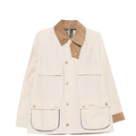 Giacca multitasche con bottoni in beige Barbour x paul smith - uomo 