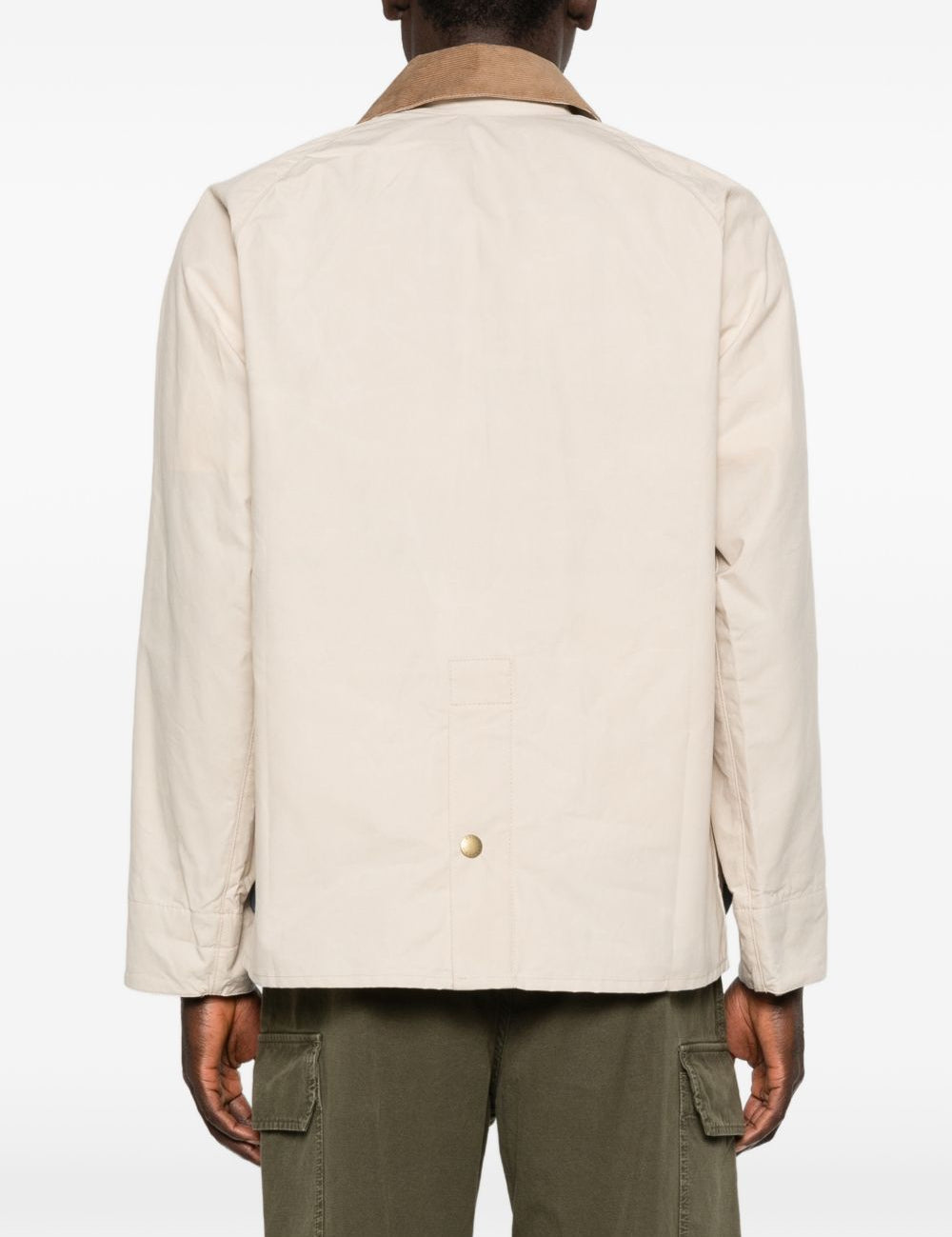 Giacca multitasche con bottoni in beige Barbour x paul smith - uomo 