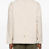 Giacca multitasche con bottoni in beige Barbour x paul smith - uomo 