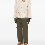 Giacca multitasche con bottoni in beige Barbour x paul smith - uomo 
