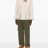 Giacca multitasche con bottoni in beige Barbour x paul smith - uomo 