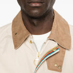 Giacca multitasche con bottoni in beige Barbour x paul smith - uomo 