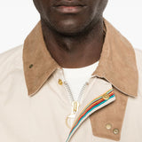 Giacca multitasche con bottoni in beige Barbour x paul smith - uomo 
