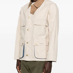Giacca multitasche con bottoni in beige Barbour x paul smith - uomo 