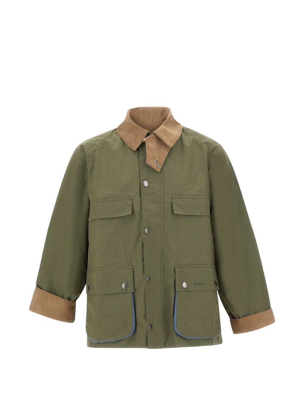 Giacca Sugarlump Bedale con colletto a coste in verde Barbour x paul smith - uomo 