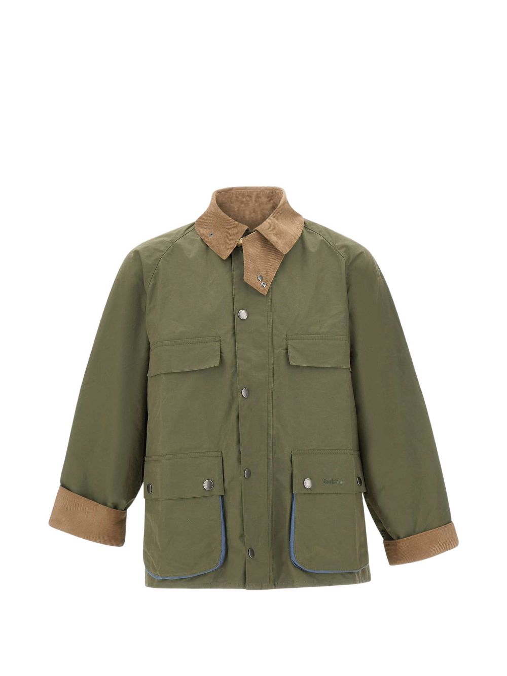 Giacca Sugarlump Bedale con colletto a coste in verde Barbour x paul smith - uomo 