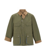 Giacca Sugarlump Bedale con colletto a coste in verde Barbour x paul smith - uomo 
