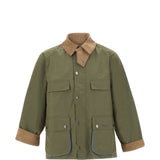 Giacca Sugarlump Bedale con colletto a coste in verde Barbour x paul smith - uomo 