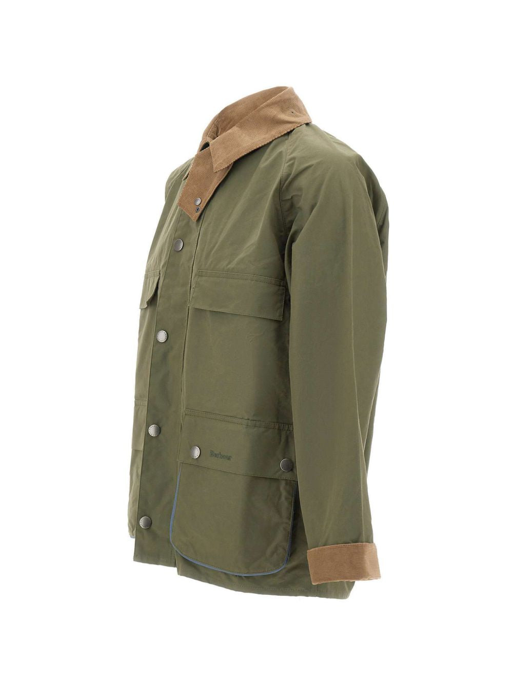 Giacca Sugarlump Bedale con colletto a coste in verde Barbour x paul smith - uomo 